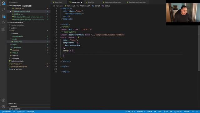 #4 APPRENDRE VUE JS 3 EN CODENT UBER EATS: CLASS ES6 ET SETUP?? смотреть онлайн