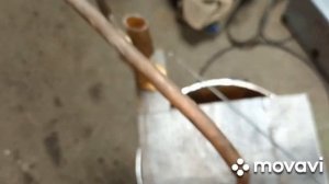 Горелка на отработке в дровяной печке.24 января 2022г