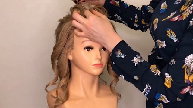 Как сделать прическу из локонов? /простая и быстрая свадебная прическа видео-урок смотреть онлайн