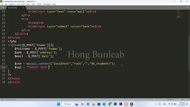 PHP for Beginners | Insert Data to MySQL - Ep 09 смотреть онлайн