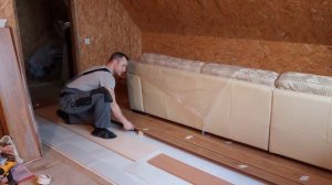 как уложить ламинат одному / how to lay laminate alone