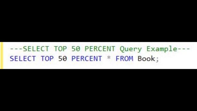 SQL for beginners - SELECT TOP Results (2023) смотреть онлайн