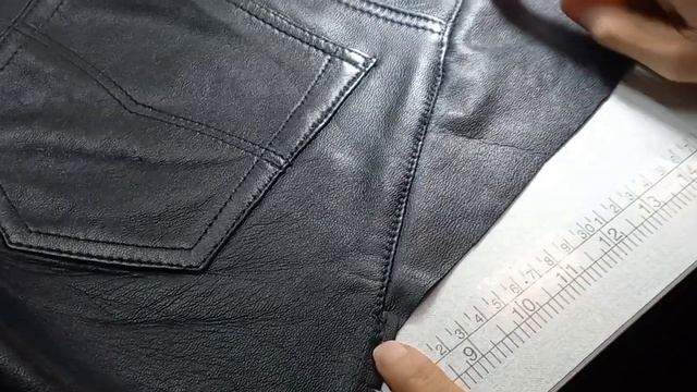 Processing Of Leather Trousers.РАБОТА С КОЖЕЙ. ПЕРЕШИВАЮ КОЖАНЫЕ БРЮКИ