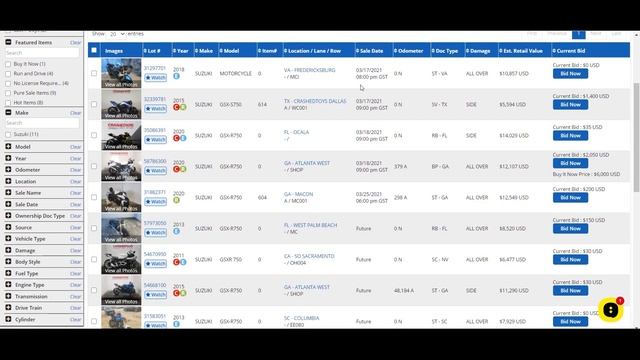 Купил мотоцикл на страховом аукционе в США COPART IAAI. Как приобрести мото в Америке. Цены от 100$ смотреть онлайн
