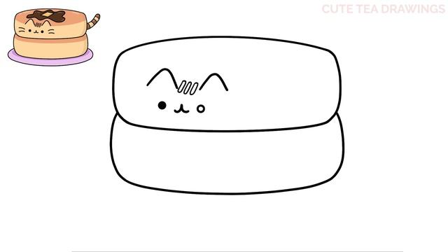 How To Draw Pusheen Cat - Fluffy Pancakes | Cute Easy Step By Step Drawing Tutorial смотреть онлайн