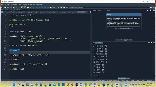 Pandas DataFrame | pandas iloc | pandas loc | смотреть онлайн