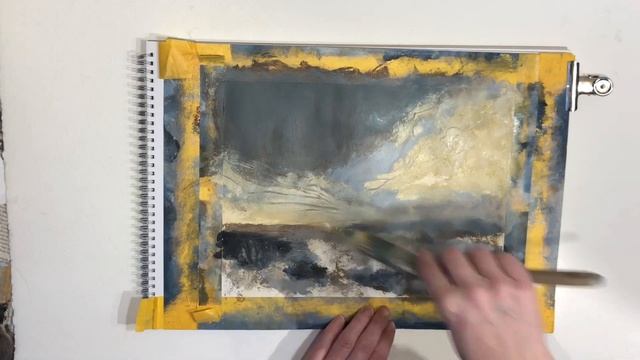 Acrylic Landscape With ONLY 3 COLORS | Loose Semi Abstract Painting Tutorial смотреть онлайн