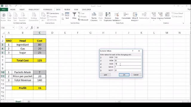 Quickly use What If Analysis as Scenario Manager- MS EXCEL смотреть онлайн
