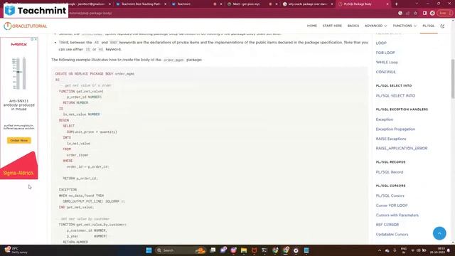 Oracle Package смотреть онлайн