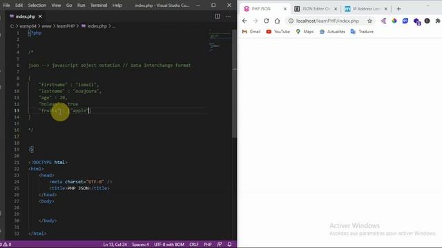 what is json part 1 json شرح كاملةphp من دورة php darija смотреть онлайн