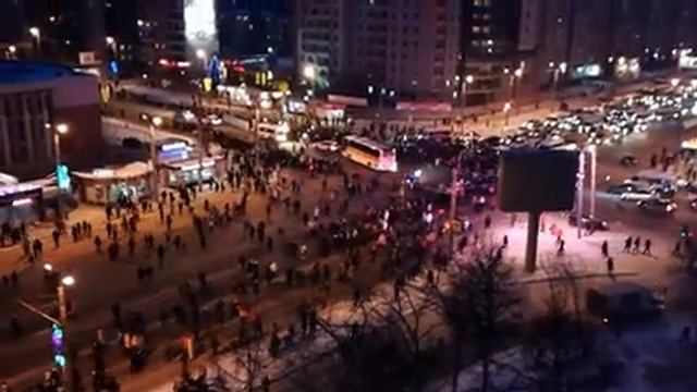 Эстафета олимпийского огня, г.Челябинск, Комсомольский пр. смотреть онлайн