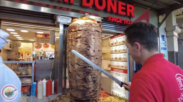 Turkish Street Food Doner Kabab - Food Tour Taksim sq - 2023