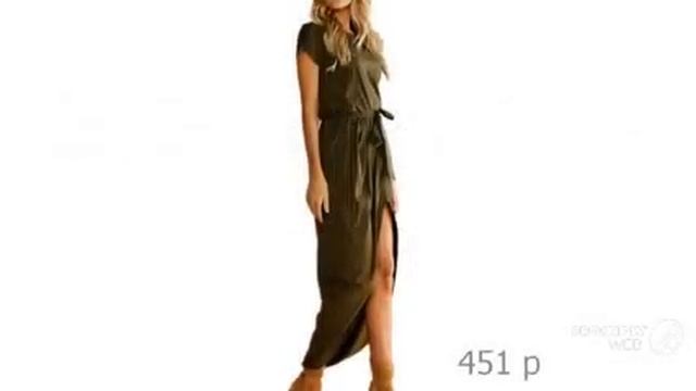 Одежда от бренда AliExpress - Летнее ассиметричное платье смотреть онлайн