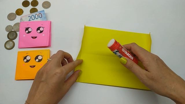 Как сделать КОШЕЛЕК из бумаги. Оригами Кошелек | DIY Origami Wallet /How to make a cute paper walle смотреть онлайн