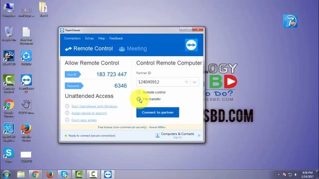 How to Access Any Computer from Your Computer With Teamviewer PC to PC Access Bangla Tutorial смотреть онлайн