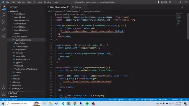 React Query QueryObserver in 7 mins смотреть онлайн