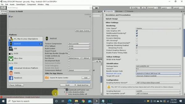 Gradle build fail. minSDK problem