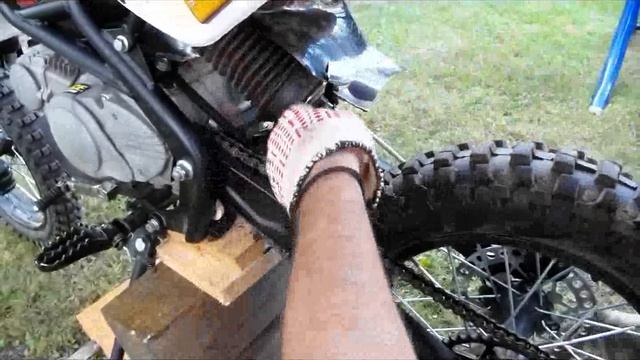 Регулировка приводной цепи на питбайках.Как правильно натянуть цепь на питбайке смотреть онлайн