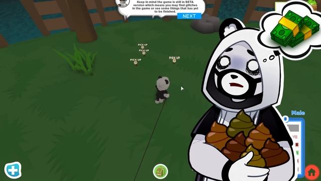 Убираем КАКАШКИ за питомцами в Роблокс? Машка Убивашка и Панда в Pups Roblox смотреть онлайн