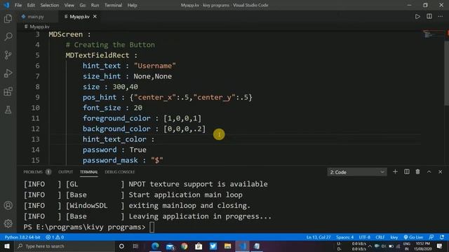 Taking Input from User using KivyMD || MDTextFieldRect Class || Mobile App Development смотреть онлайн