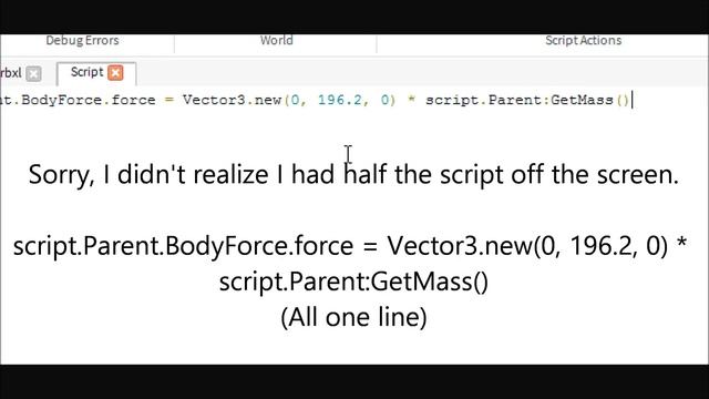 Roblox Scripting Tutorial: Anti-Gravity смотреть онлайн