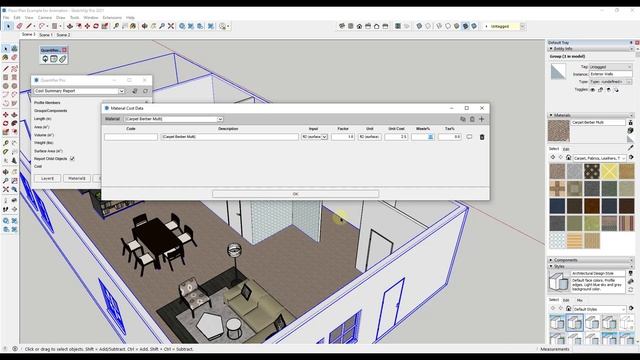 Material Quantification in SketchUp with Quantifier Pro! смотреть онлайн