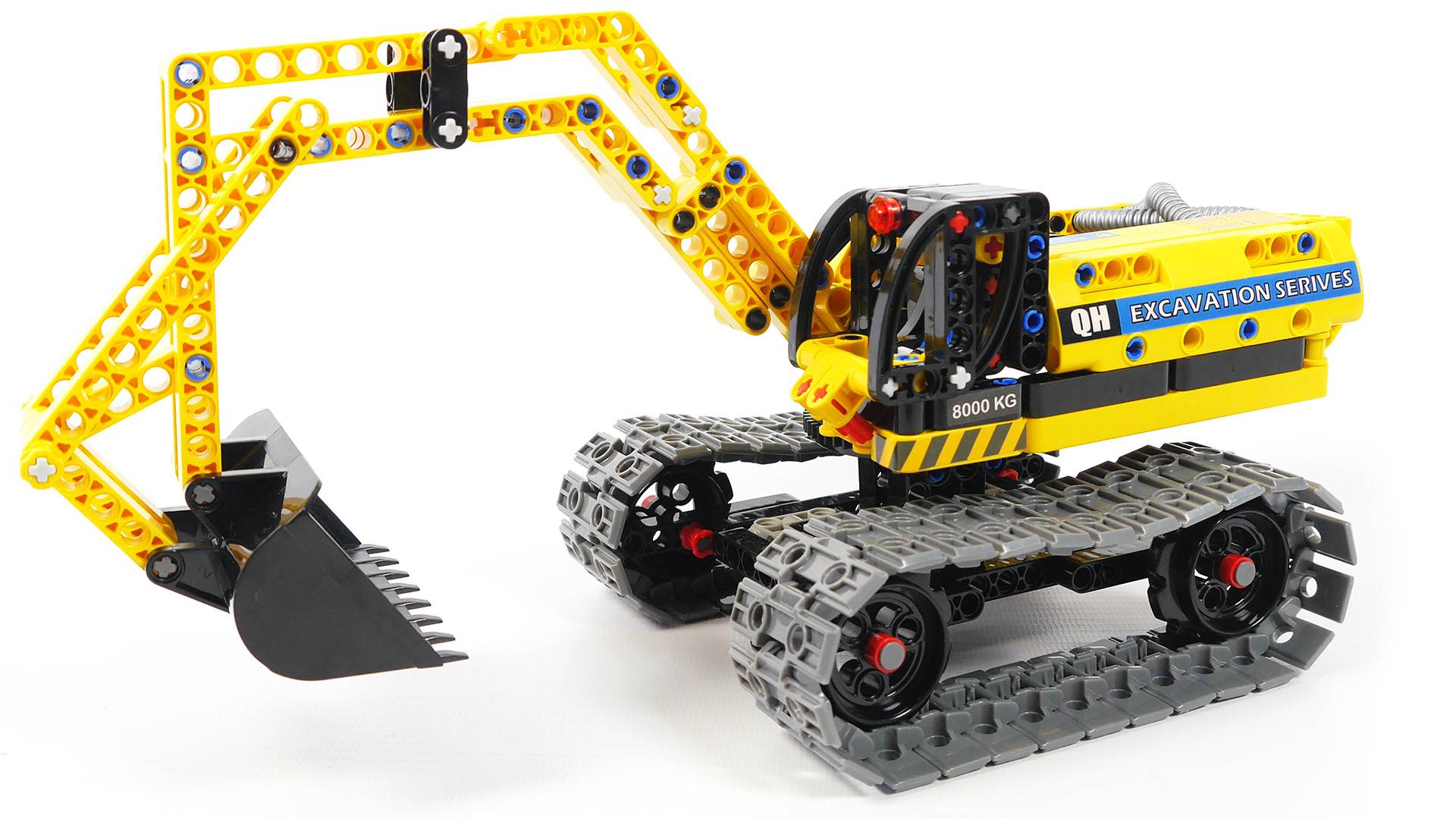 Собираем Экскаватор из LEGO - конструктор Qihui Mechanical Master NO.6801 2 in 1 Excavator смотреть онлайн
