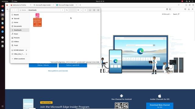 How to Download & Install Microsoft Edge Browser in Ubuntu смотреть онлайн
