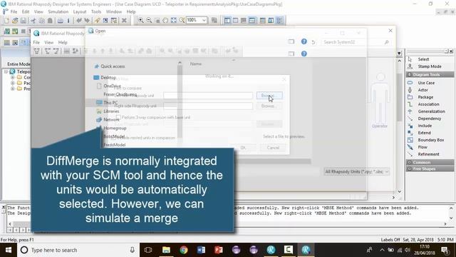Rhapsody Tip #32 - Graphical merge using Rhapsody's 3-way DiffMerge tool (Intermediate) смотреть онлайн