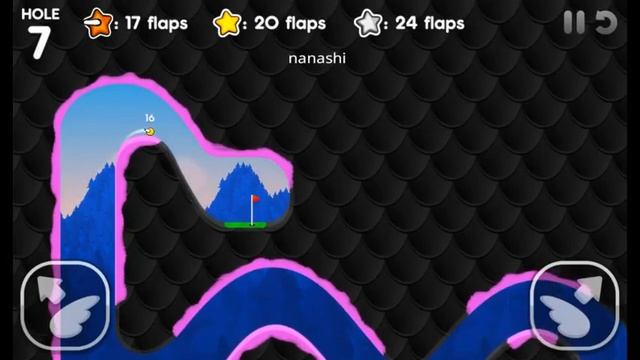 Flappy Golf 2 - Sticky Zone Hole 7 (16 Flaps) смотреть онлайн