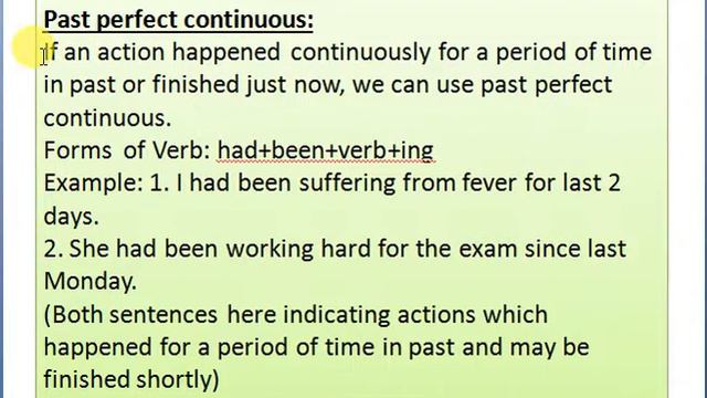 Advanced concept of past continuous and perfect continuous -in hindi смотреть онлайн