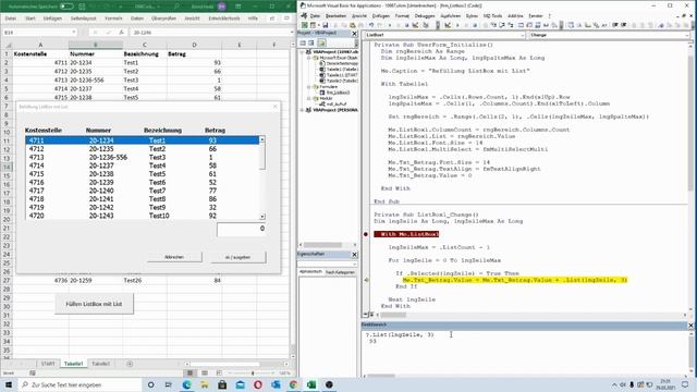 238: Excel-VBA: Die markierten Zeilen einer Listbox addieren und Ergebnis in einer TextBox anzeige смотреть онлайн