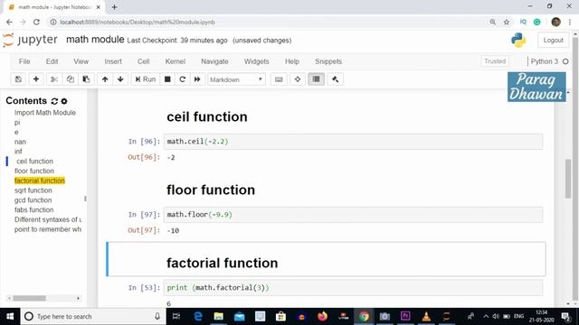 Python Math Module смотреть онлайн