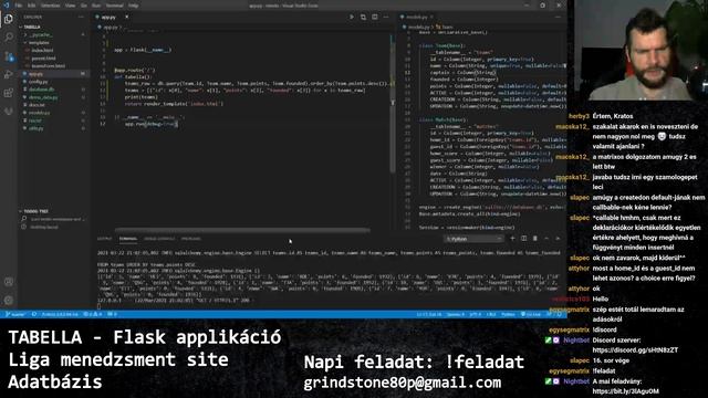 [Python - Flask] web applikáció tervezéstől beüzemelésig - 2. rész смотреть онлайн