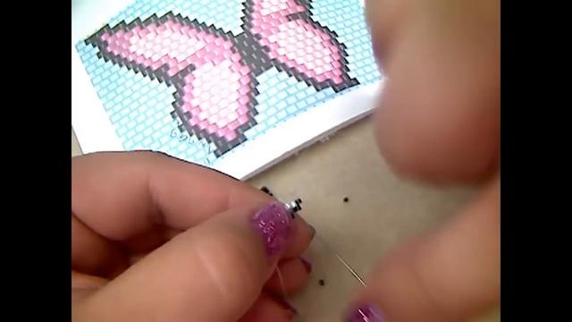 Tutorial farfalla Brick Stitch - brick stitch butterfly смотреть онлайн