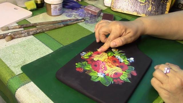 Декупаж кухонной досочки своими руками ХоббиМаркет смотреть онлайн