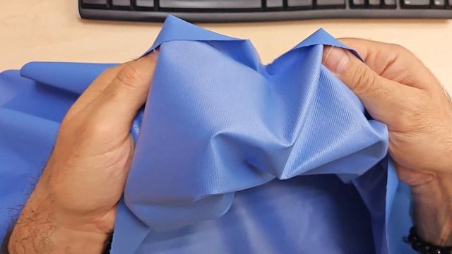 Ткань мембрана Dobby Pongee 240T PU 3000/500, цвет Ультрамарин 17-4037 смотреть онлайн