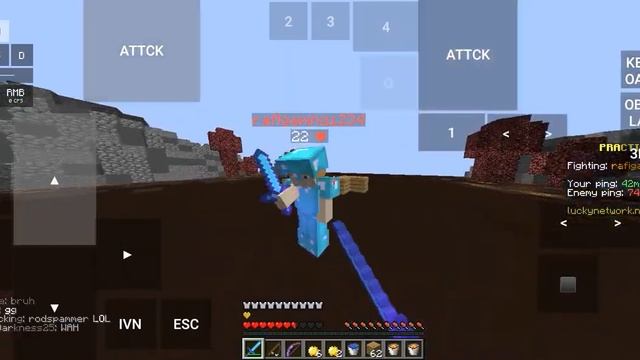 PVP in Pojavlauncher (Minecraft java in mobile) смотреть онлайн