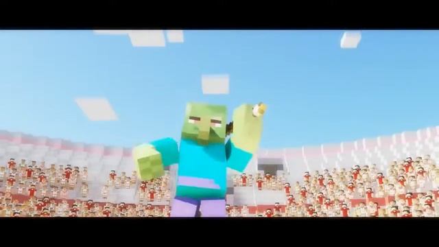 Minecraft анимация ⓋⒶⓏⓉⒶⓏ боксёр против толпы зомби смотреть онлайн