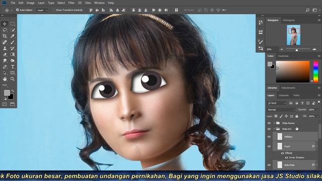 PHOTOSHOP LIVE: FOTO JADI KARTUN 3D смотреть онлайн