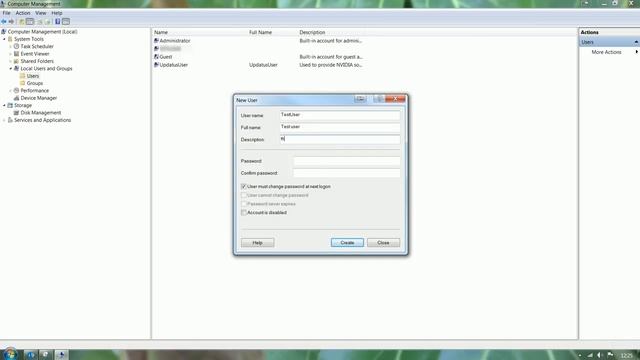 How to create a Windows 7 Local User Account смотреть онлайн