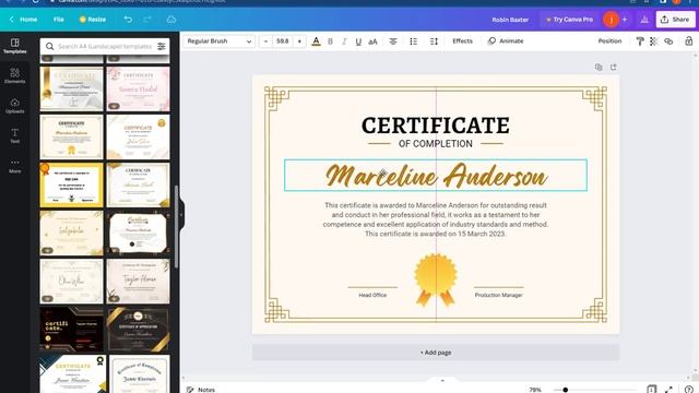How To Make And Create Certificate on Canva PC смотреть онлайн