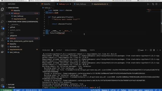 Quickstart Python Fire Command Line Interface (CLI) смотреть онлайн
