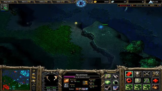 DOTA 1 - Shadow Fiend Beyond GODLIKE + RAMPAGE ( I don't care) смотреть онлайн