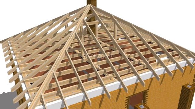 ? Самая простая 4-х скатная кровля из металлочерепицы Ч.1. смотреть онлайн