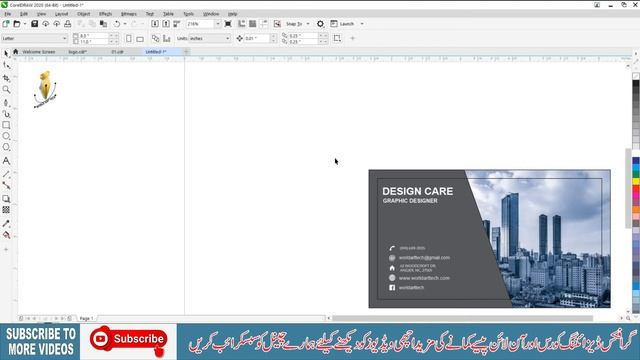 Visiting Card Design in Photoshop / Corel Draw смотреть онлайн