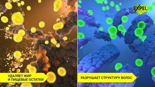 EXPEL ВОЛОСОГОН И ЖИРОГОН - специализированные средства для прочистки труб в ванной или на кухне смотреть онлайн