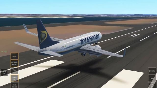 Hard RyanAir Landing | Infinite flight | смотреть онлайн