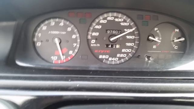 Honda Civic EG K20a DC5 VTEC engine 0-200 смотреть онлайн