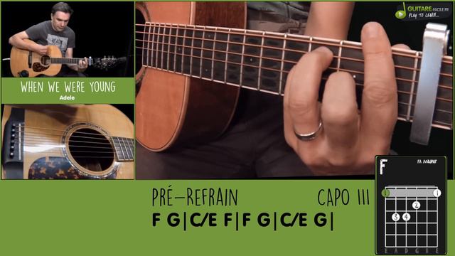 Adele - When We Were Young - TUTO guitare 🎸 смотреть онлайн